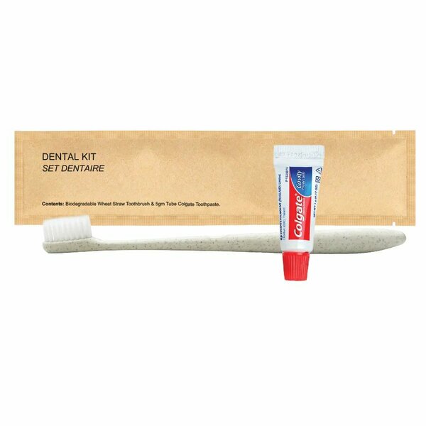 Sustainable Accessories - Kraft Paper World Amenities, Sustainable Kraft Dental Kit, 300PK HA-KFT-026